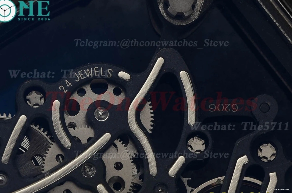 RU NTPT RMUL2 White APS Skeleton Super Clone Crown Dial RM055 0325